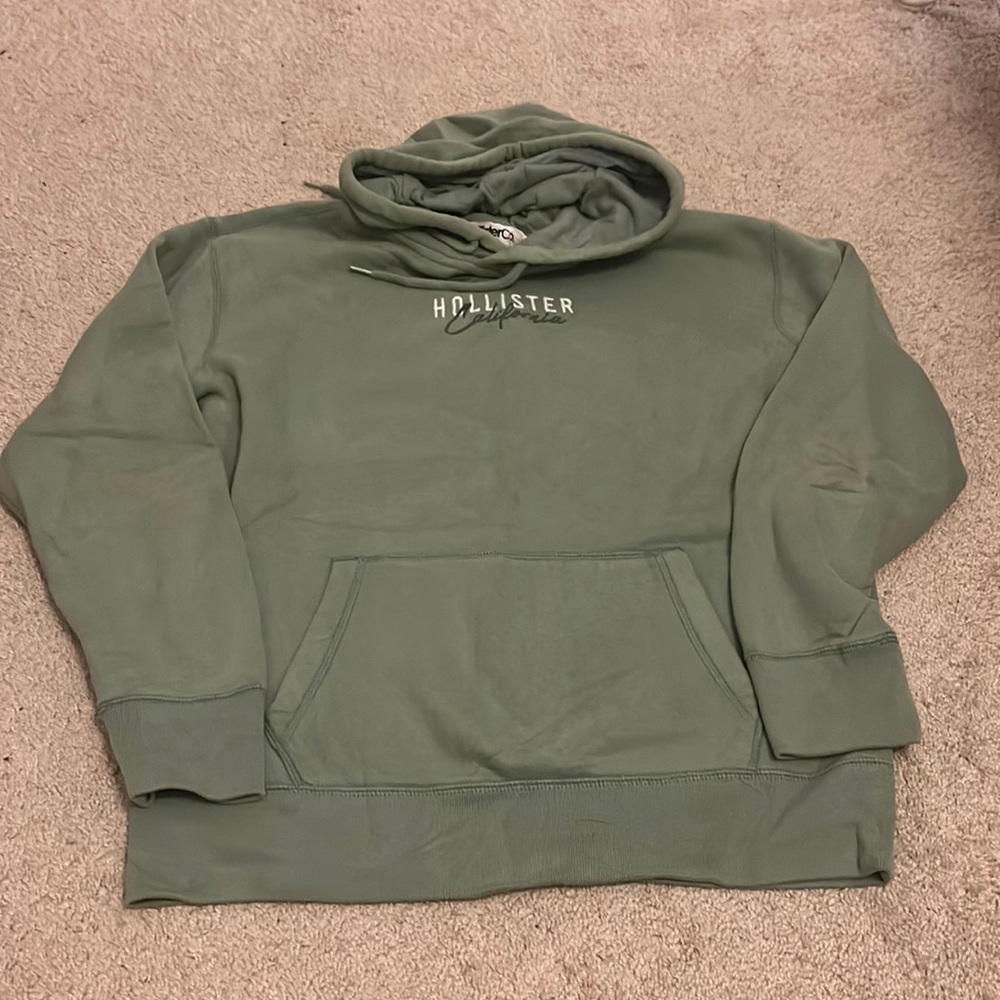 Sage Green‎ Hollister Icon Logo Hoodie Men’s Large